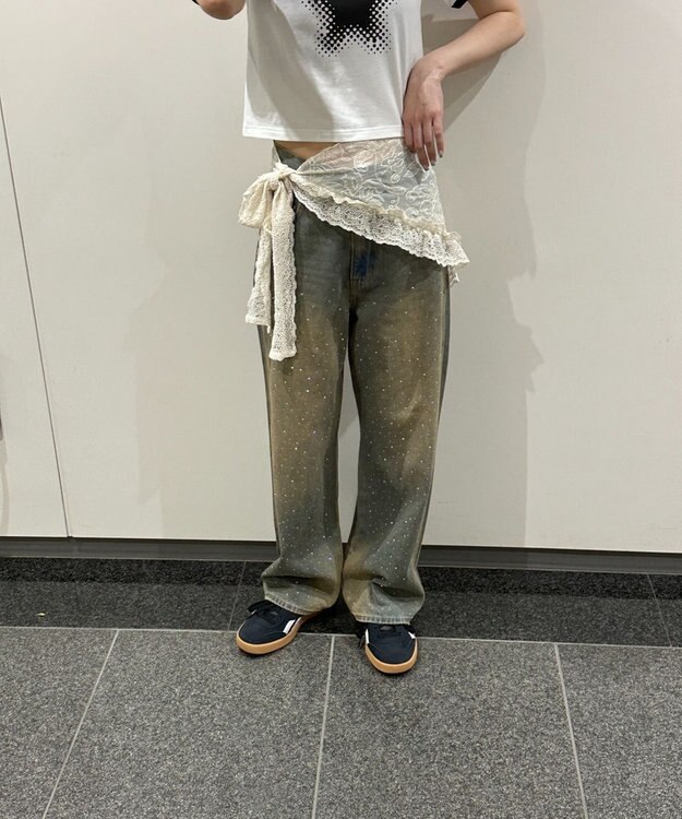 WEGO マルチレースラップスカート ホワイトアイボリー