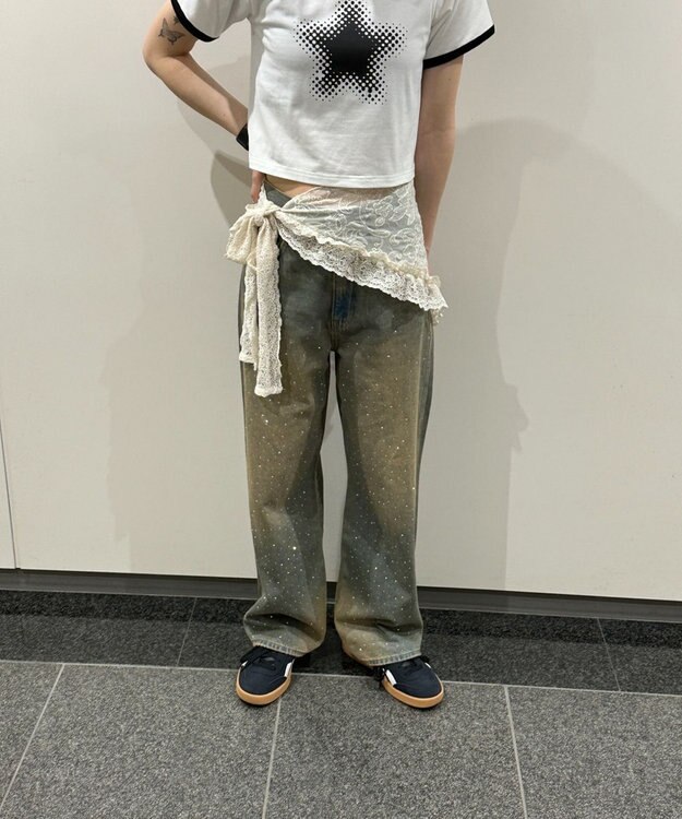 WEGO マルチレースラップスカート ホワイトアイボリー