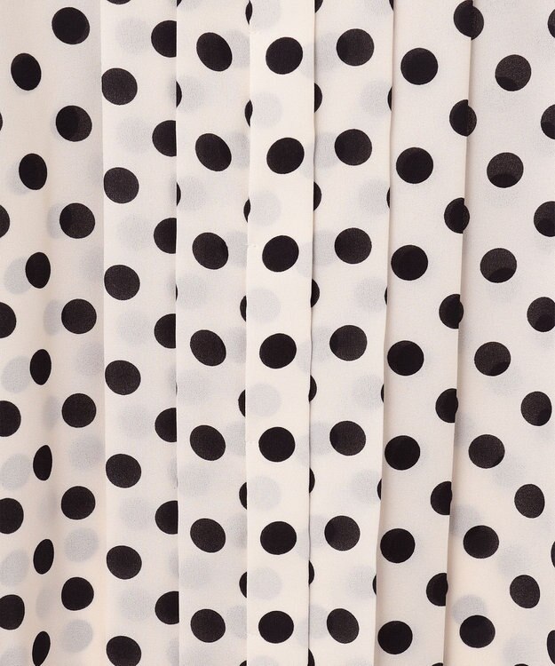 GRACE CONTINENTAL ドットプリントボウタイブラウス キナリ