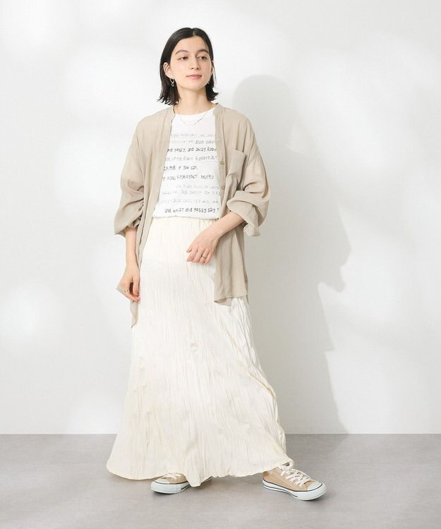 CRAFT STANDARD BOUTIQUE アソートロゴプリント半袖プルオーバー White