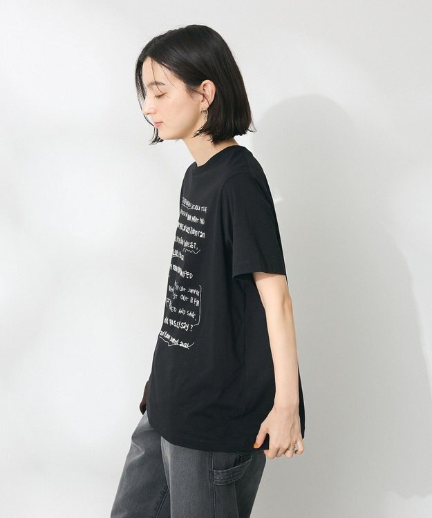 CRAFT STANDARD BOUTIQUE アソートロゴプリント半袖プルオーバー Black