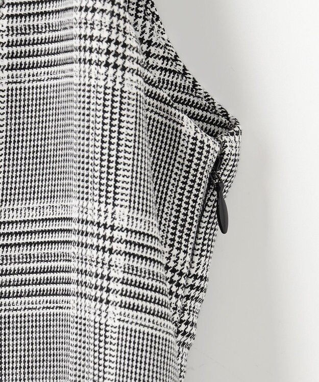 ANY SIS 【2SET】チェック ジャンパースカート× ニット ブラック系3