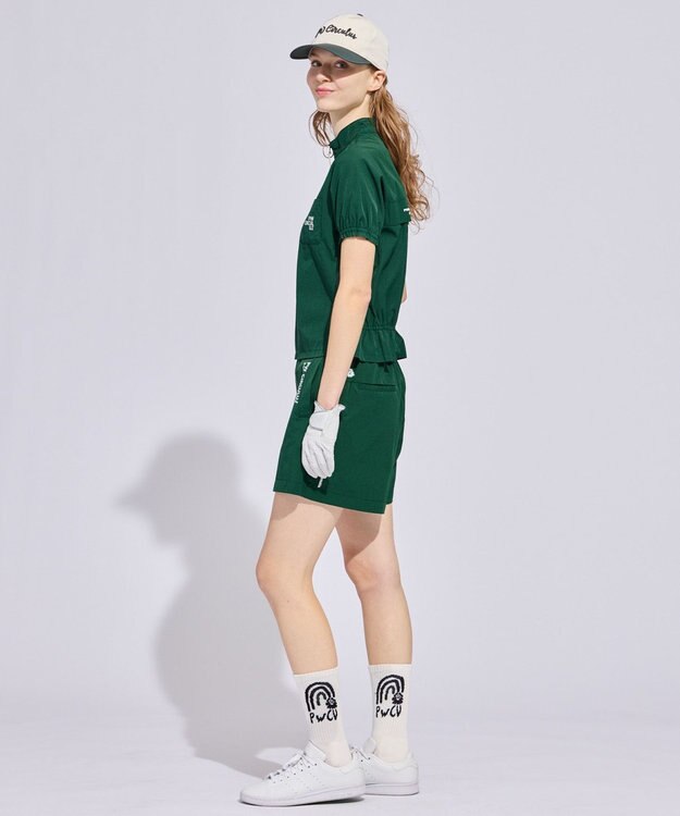 PW CIRCULUS 【WOMEN】ギャザリングシャツ ゴルフウェア レディース グリーン系