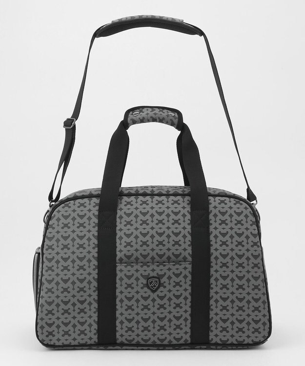 23区GOLF 【UNISEX】モノグラムボストンバッグ　シューズ収納付きの大容量　ショルダー持ちも可能 ブラック系5