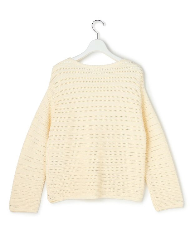 23区 【先行予約】コットンギマ ボートネック ニット ライトイエロー系