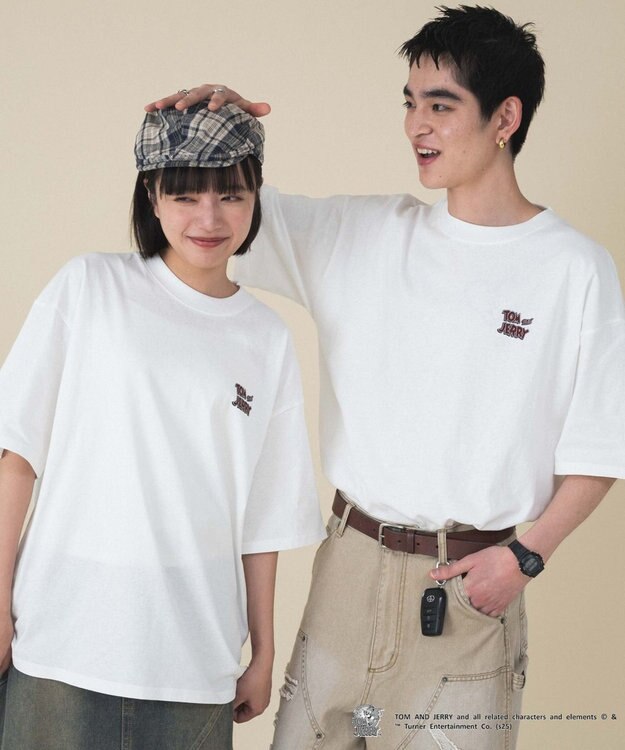 WEGO 【新柄追加/ユニセックス着用アイテム/SMLサイズ展開】TOMandJERRYグラフィックT（S） 柄1