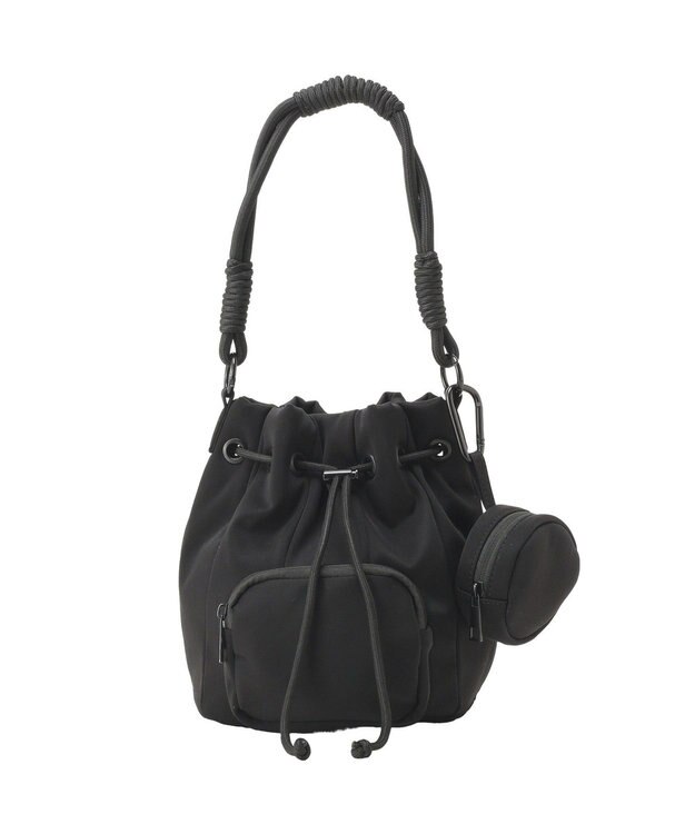 AMERICAN HOLIC ドローコード巾着ショルダーバッグ Black