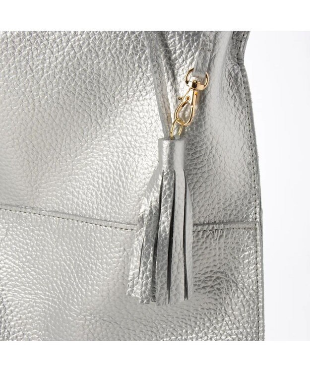 UNBILLION perche / カウレザー裏無し1本手トート シルバー