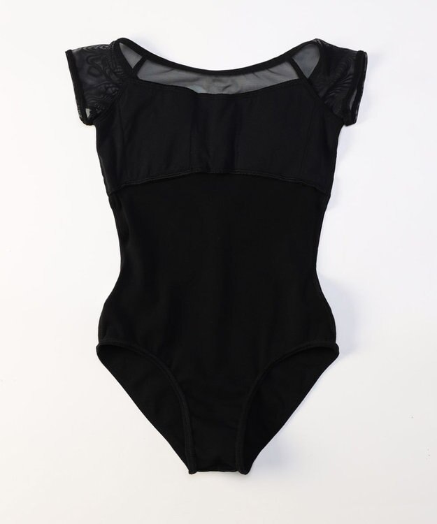 Chacott フレンチスリーブレオタード ブラック