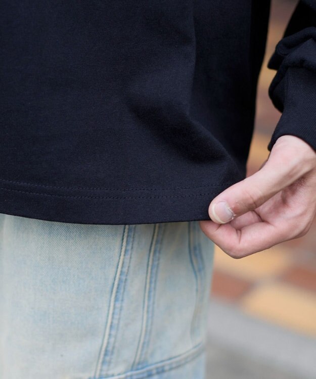 WEGO 【ユニセックス着用ITEM/MLサイズ展開】別注VISIONゴーストグラフィックT（LS） ブラック