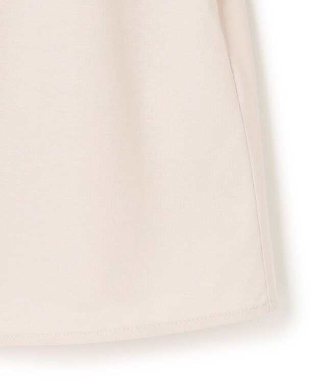 23区 S 【洗える】ブラウスライクジャージー タックディテール カットソー ライトグレー系