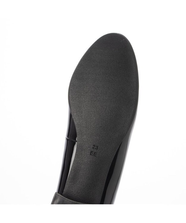 ing <ing>【レイン対応】ローファーパンプス ブラックエナメル