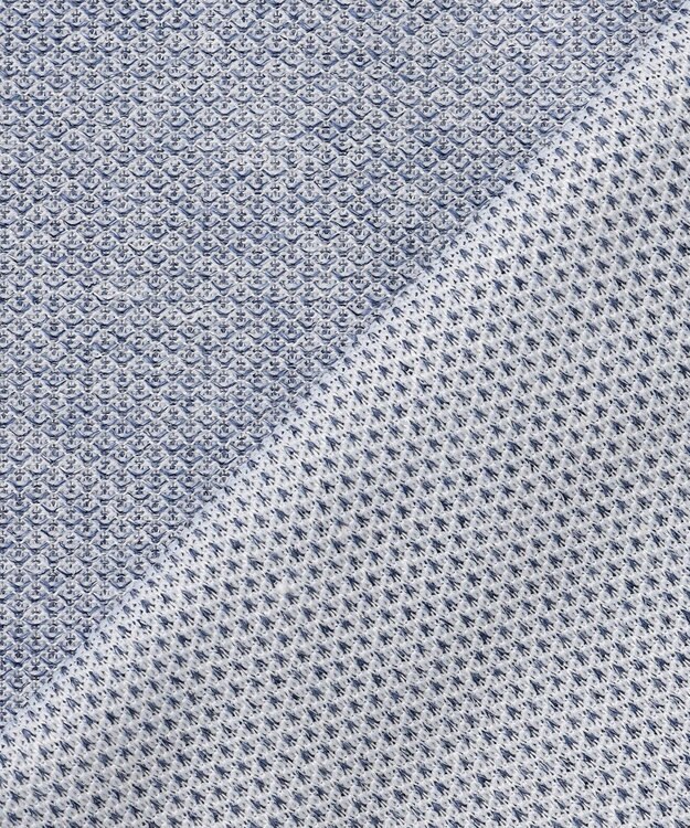 GOTAIRIKU 麻混・襟しっかり【洗える/通気性】ノルマンディーリネン ボタンダウンポロシャツ(25年モデル) サックスブルー系