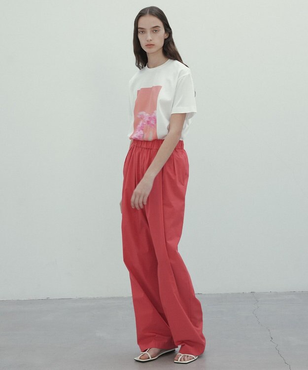 BEIGE， 【洗える・クロワッサン 掲載】PENTAS / オリジナルフォトプリントＴシャツ Turkish bellflower