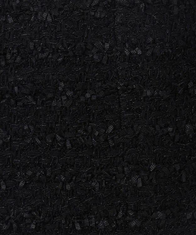 GRACE CONTINENTAL ラメツイードニットスカート ブラック