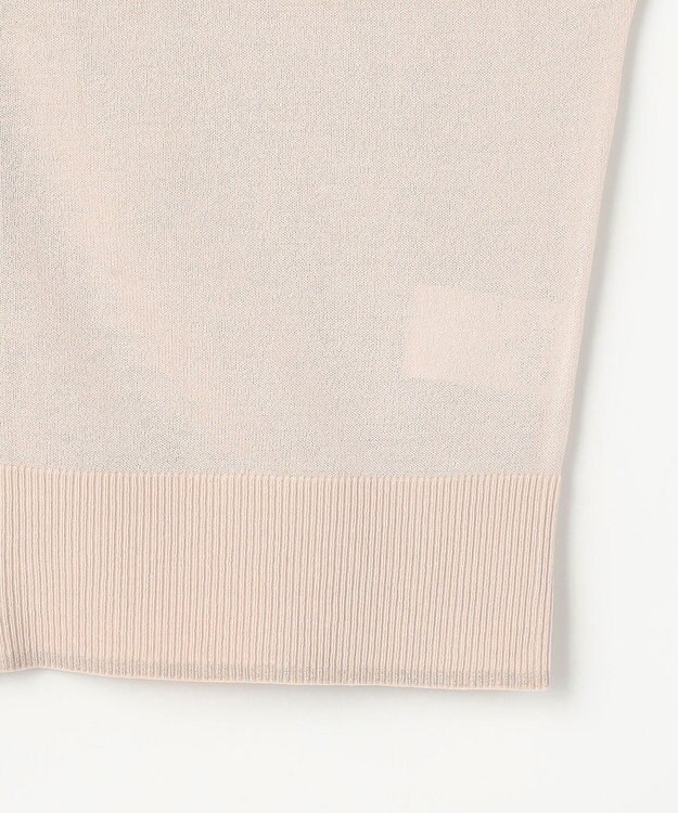 ANY SIS エアリー ニットフーディー ライトベージュ