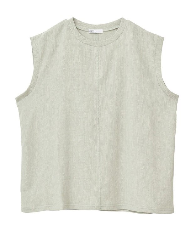 CRAFT STANDARD BOUTIQUE バックタックノースリーブプルオーバー Light Beige