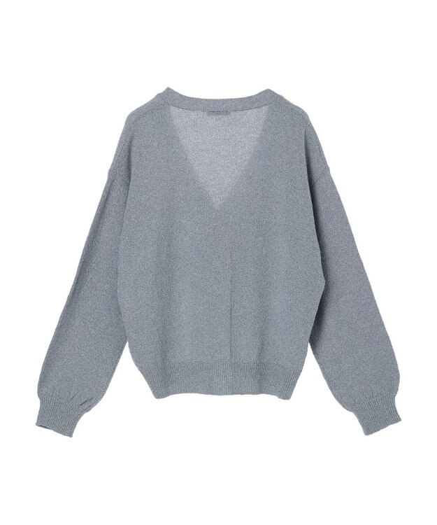 earth music&ecology ブークレＶネックカーディガン Blue