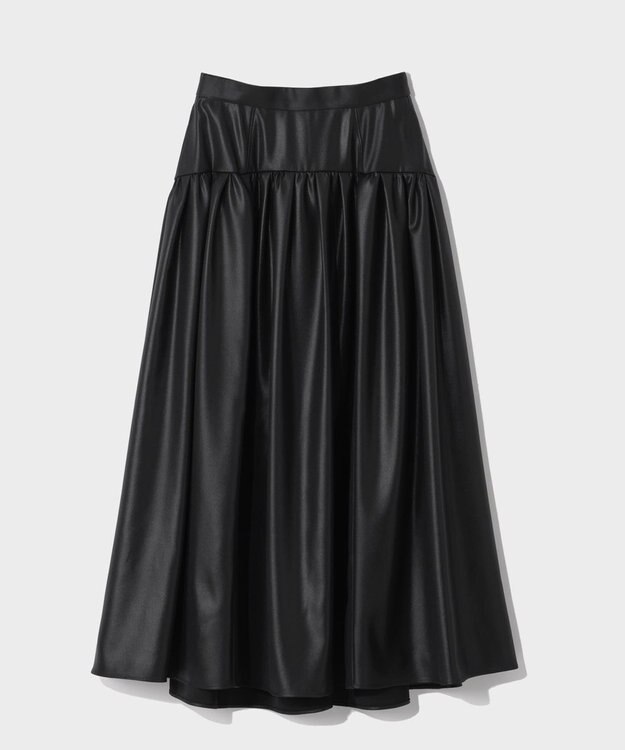 GRACE CONTINENTAL チンツジョーゼットスカート ブラック