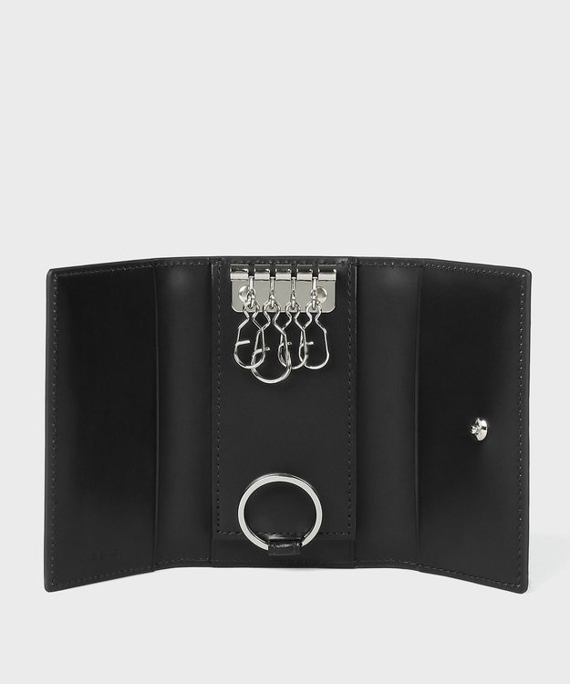 Paul Smith マーケトリー ブライトストライプ ラビット キーケース ブラック