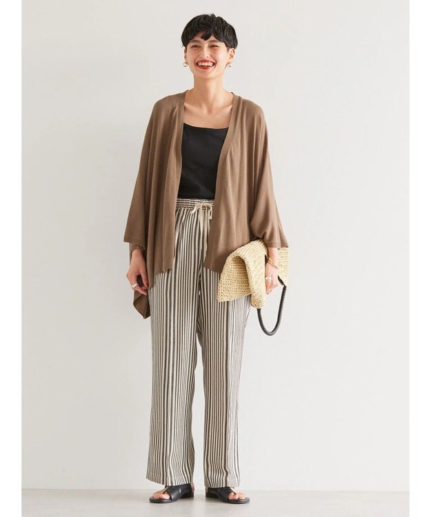 AMERICAN HOLIC リネンブレンドワイドイージーパンツ Stripe