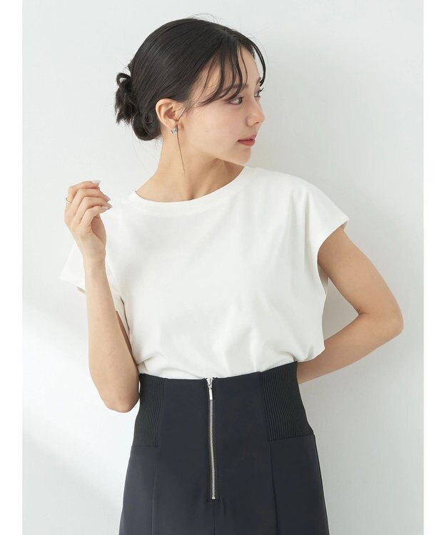 earth music&ecology フレンチＴ Off White