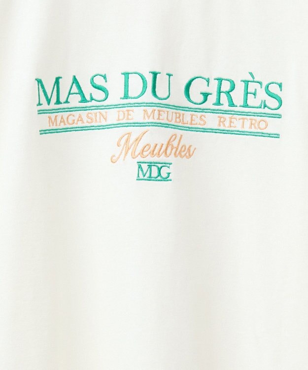 Green Parks 刺繍ロゴクロップドＴシャツ Off White