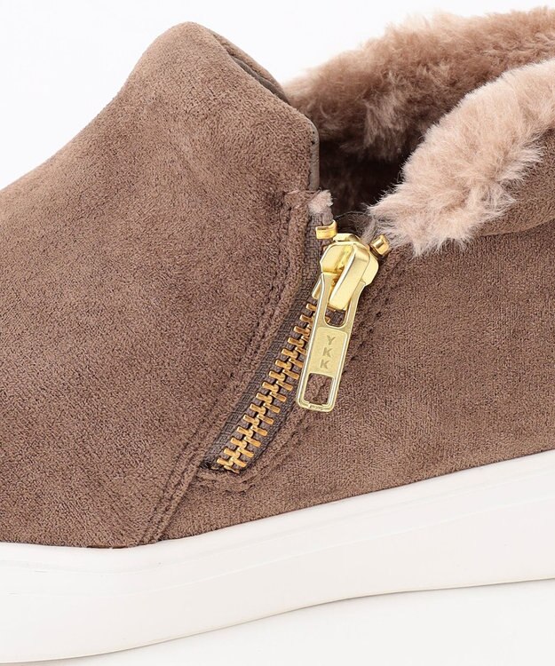 ANY ローカットファースニーカー モカ