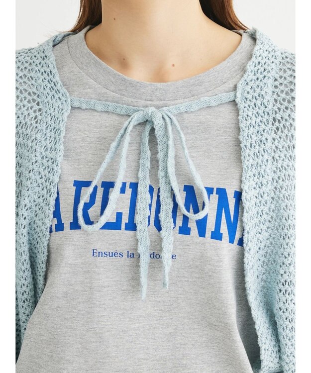 Green Parks ２ｗａｙ　スラブボレロカーディガン Mint Green