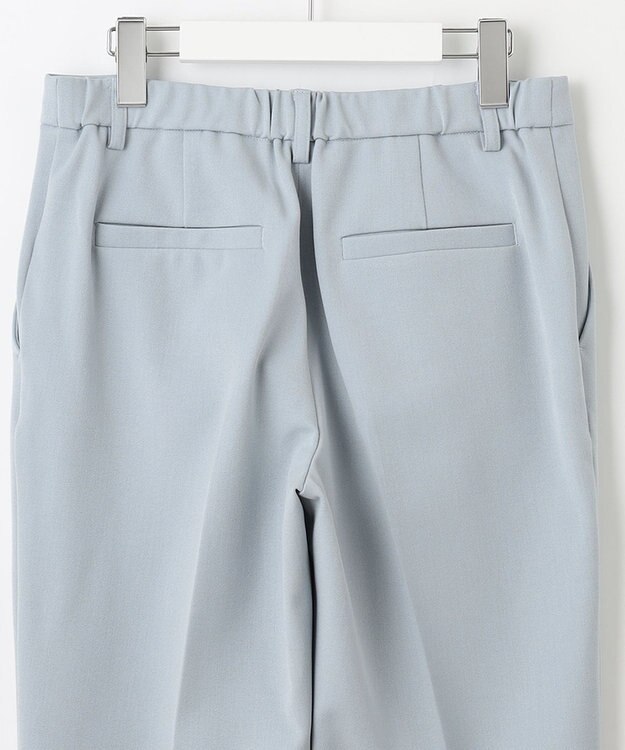 自由区 【XSサイズ～/洗える】TRギャバ テーパードパンツ スカイブルー系