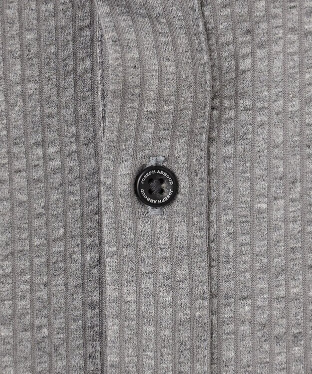 JOSEPH ABBOUD 【オーガニックコットン/サスティナブル】 JOE COTTON サッカーポロシャツ ライトグレー系