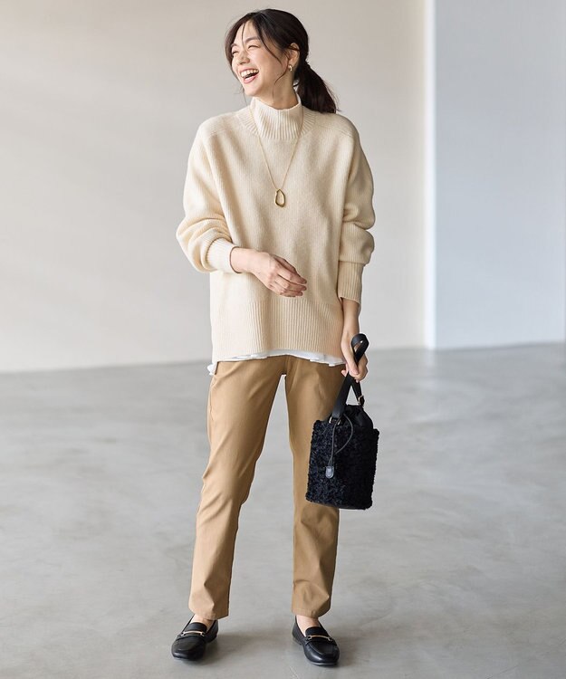 ANY 【LEE掲載】ハイネックウィンターニット エクリュ