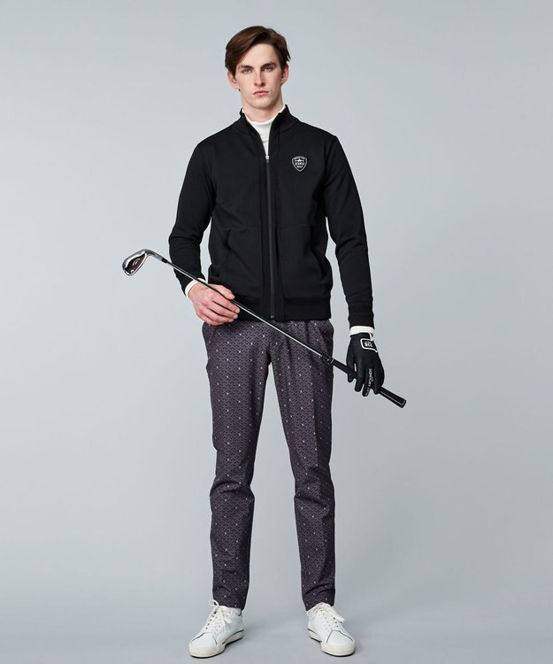 23区GOLF 【MEN】ニット ブルゾン ブラック系