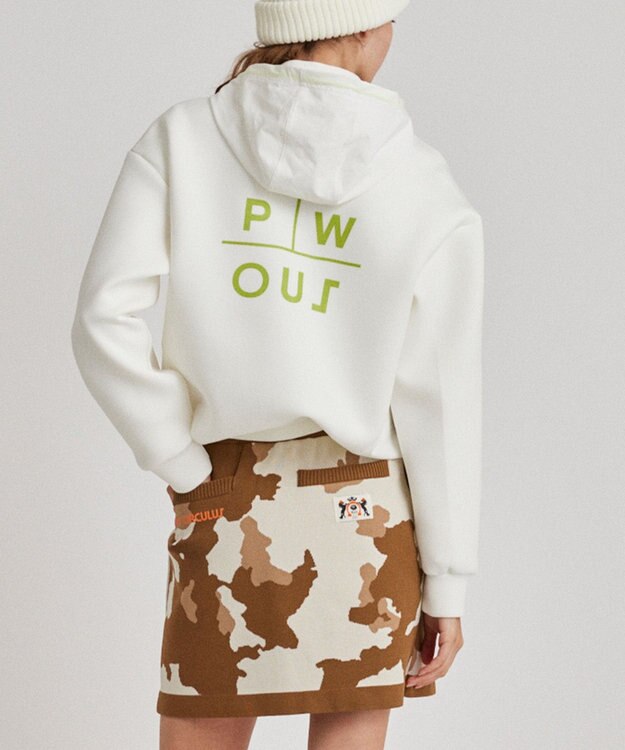 PW CIRCULUS 【WOMEN】NEW ダンボール デタッチャブルフーディー ホワイト系