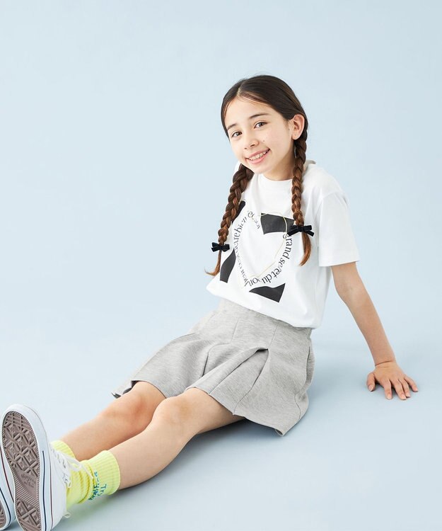 UNFILO 【110-150cm】BEAUTY FORM JERSEY スコート エクリュ