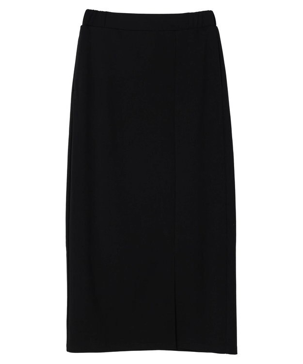 Green Parks カットジョーゼットＩラインスカート Black