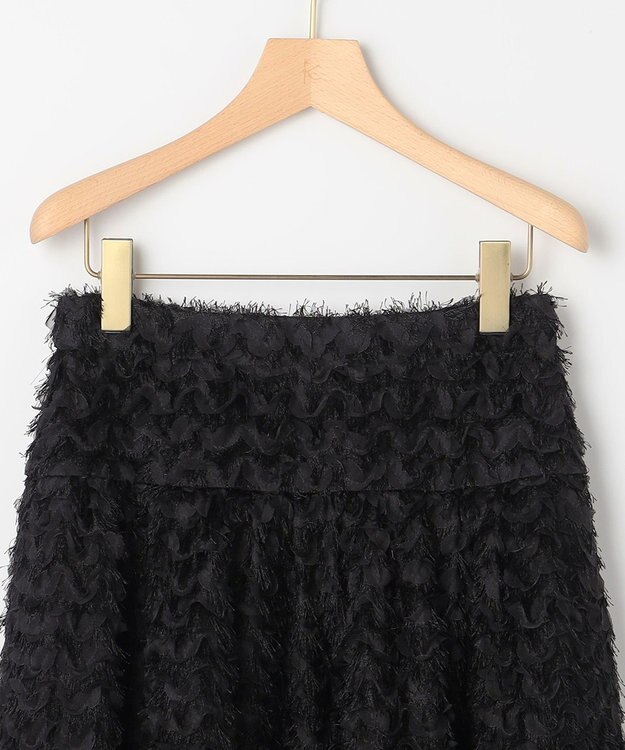 組曲 L ペタルチュール スカート ブラック系