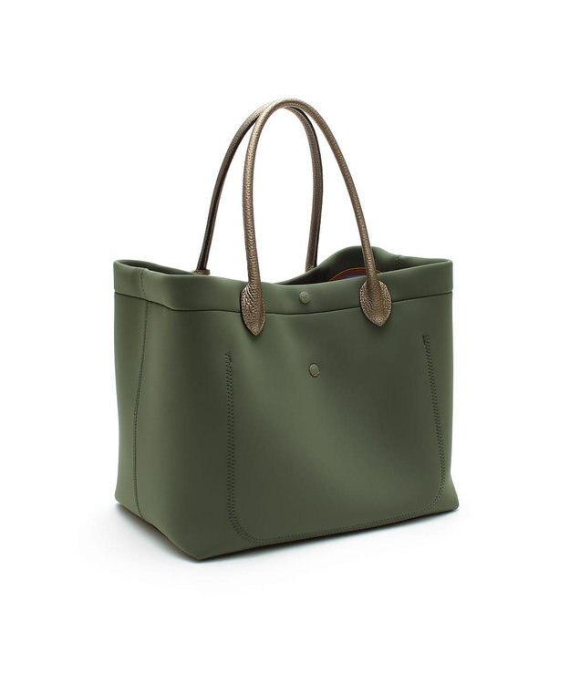 A.D.M.J. 【A4収納可】【魔法のように軽い】マジックライト/キューブトート34cm KHAKI,L