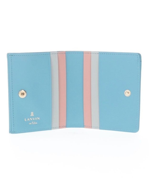 LANVIN en Bleu リュクサンブールカラー 外ボックス二つ折り財布 ブルー
