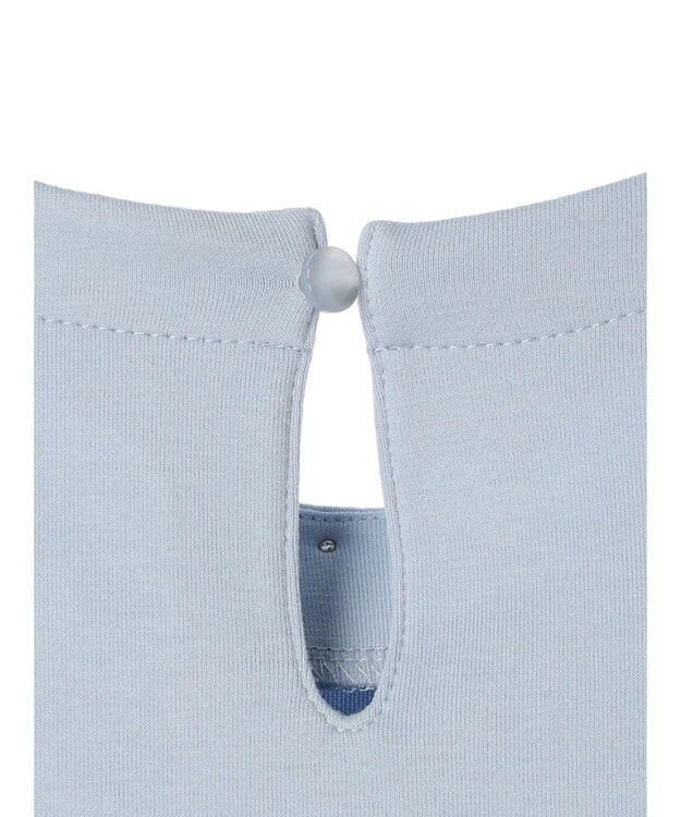 Green Parks パール付ポンチカットプルオーバー Sax