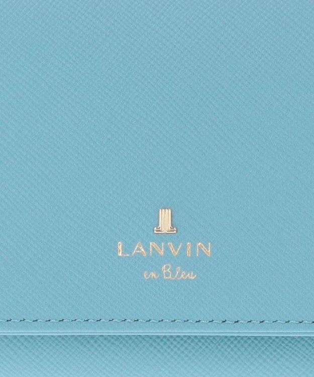 LANVIN en Bleu リュクサンブールカラー 外ボックス二つ折り財布 ブルー