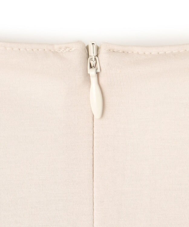 23区 S 【洗える】ブラウスライクジャージー タックディテール カットソー ライトグレー系