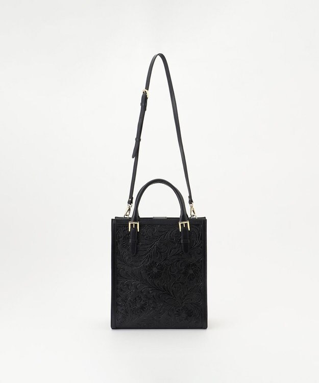 GRACE CONTINENTAL Square Tote ブラック