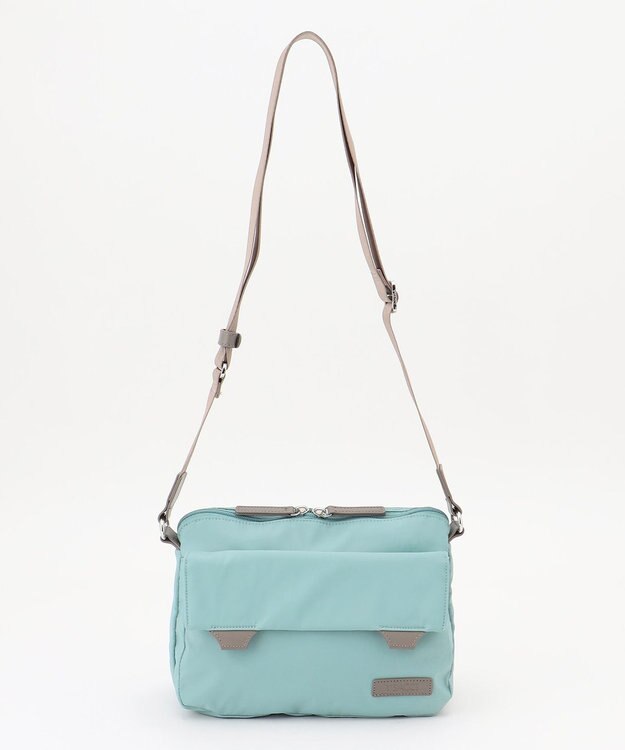 Y'SACCS ダブルタブ　トラベルポシェット ライトグリーン