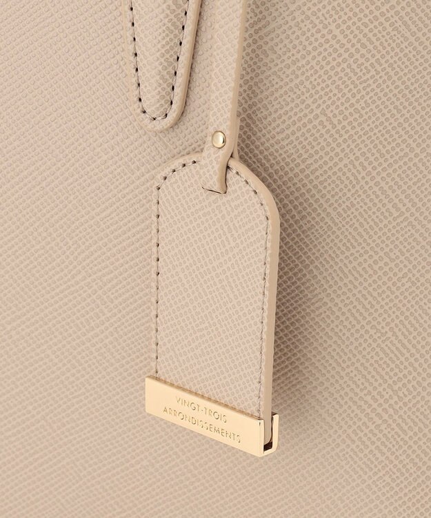 23区 サブバッグ付き2WAY トートバッグ ベージュ系