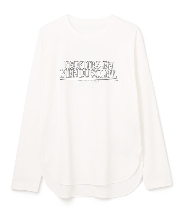 UNFILO ロゴ刺繍 Tシャツ オフ