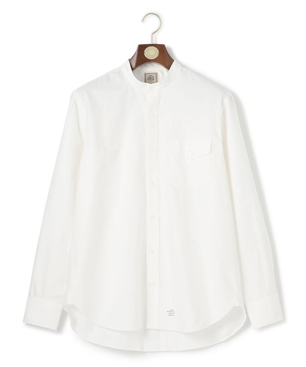 J.PRESS MEN 【WEB・一部店舗限定】オックス バンドカラーシャツ ホワイト系
