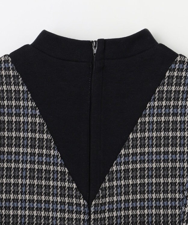 組曲 KIDS 【110-140㎝】チェック ワンピース ブラック系