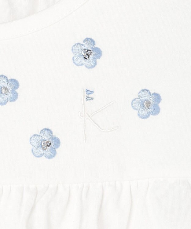 組曲 KIDS 【150-160㎝】 petit fleur エンブロイダリーチュニック オフホワイト