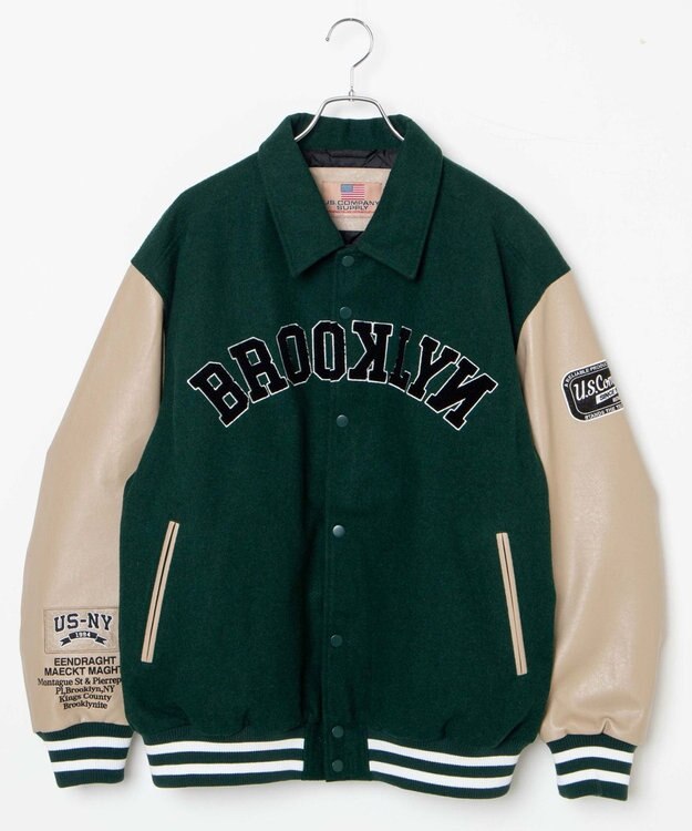 WEGO メルトンワッペンスタジャン ダークグリーン